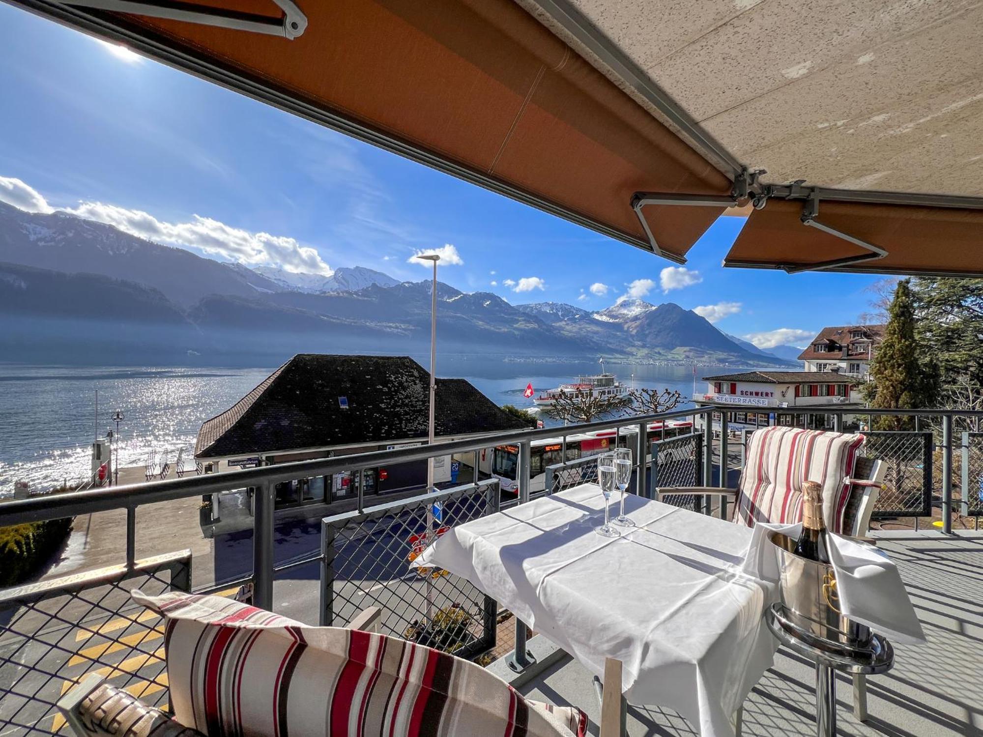 Seehotel Riviera At Lake Lucerne Gersau Kültér fotó